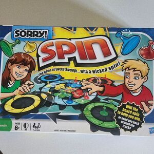 Hasbro Sorry! Spin Game with Vibrant Colors